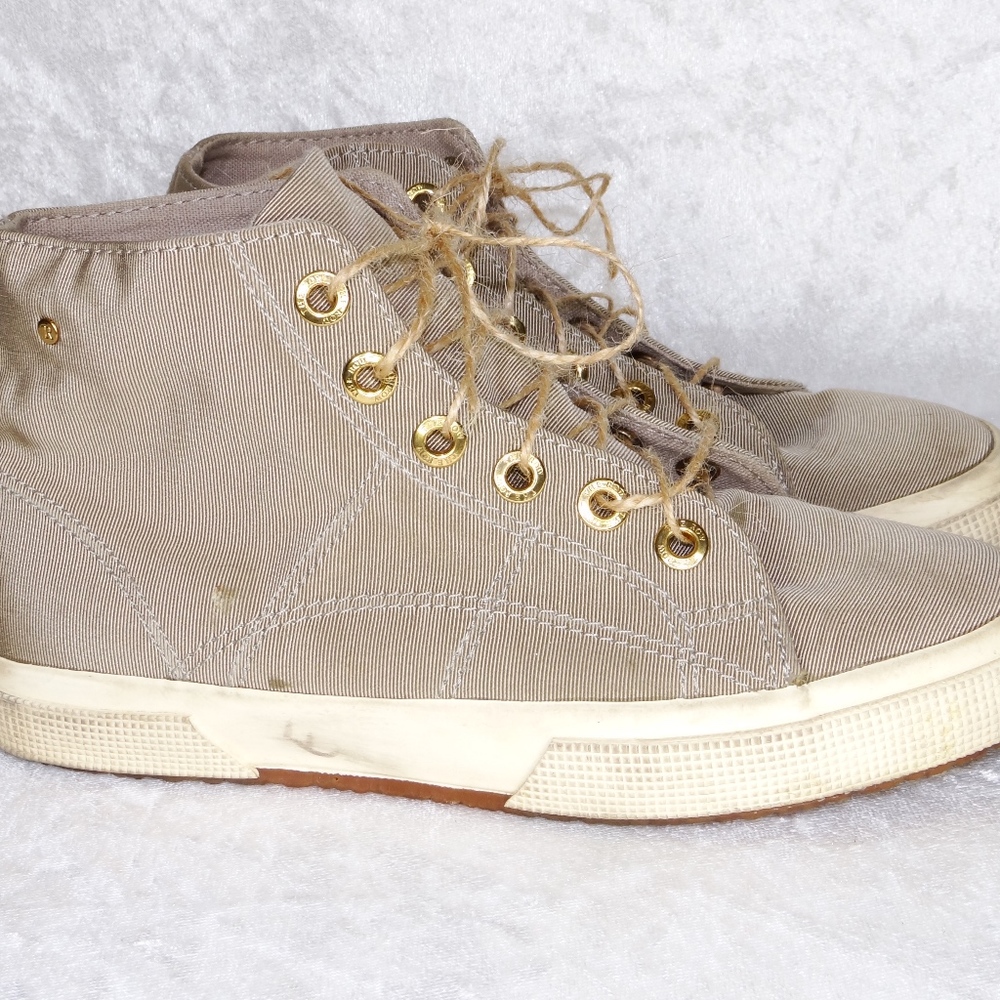Superga Sneakers High Top The Row High Top Light Olive Canvas 6